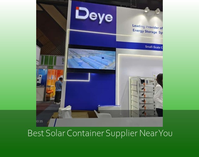 Best Solar Container Supplier Near You