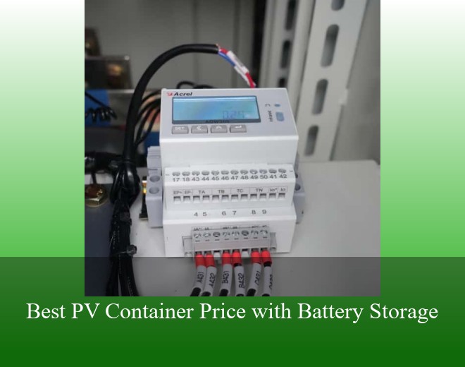 Best PV Container Price with Battery Storage