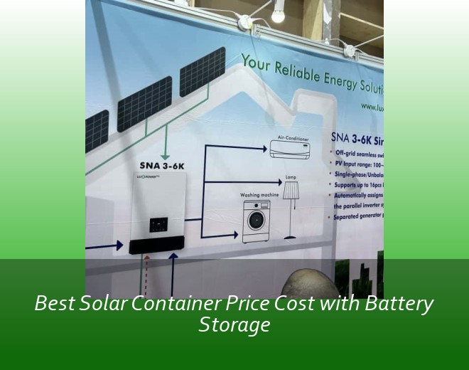 Best Solar Container Price Cost with Battery Storage