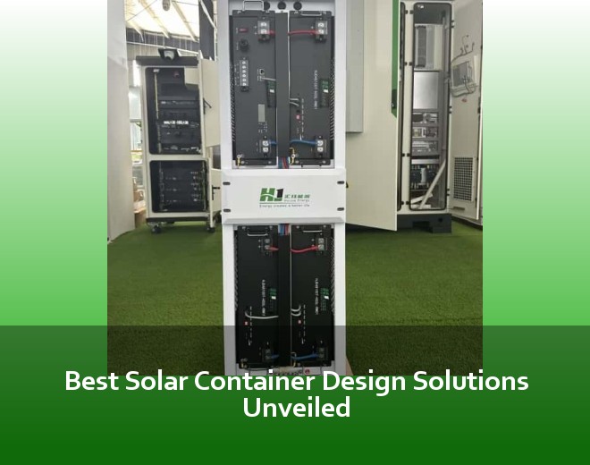 Best Solar Container Design Solutions Unveiled
