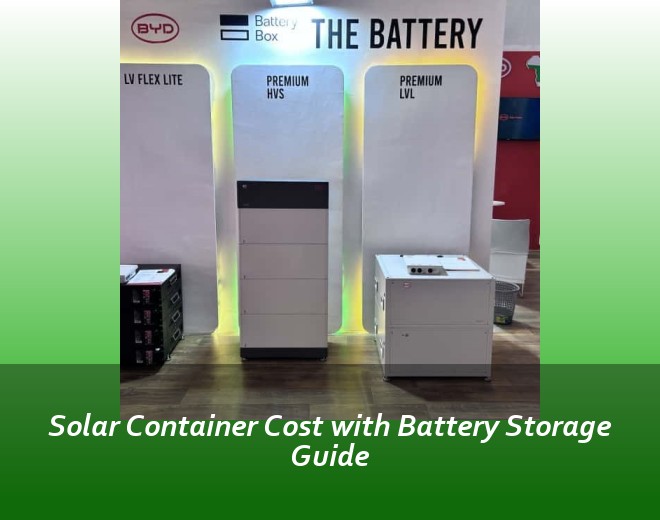 Solar Container Cost with Battery Storage Guide