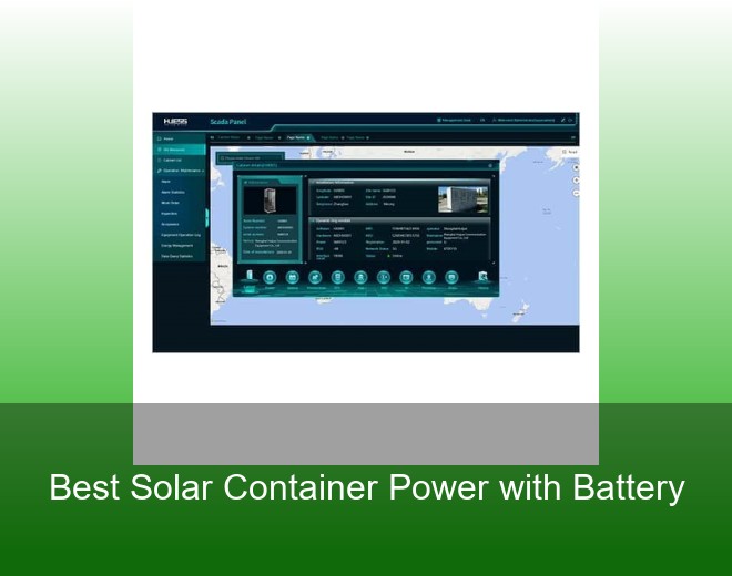 Best Solar Container Power with Battery