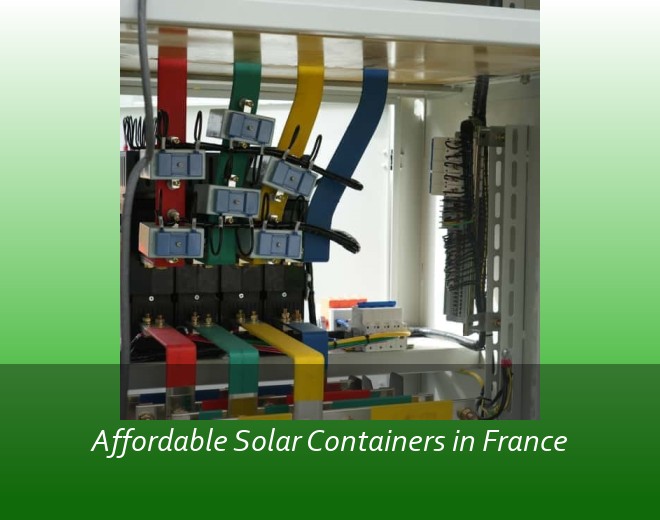 Affordable Solar Containers in France