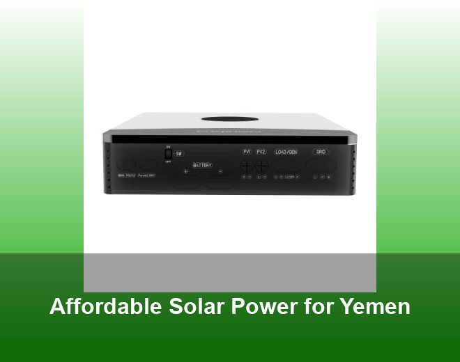 Affordable Solar Power for Yemen