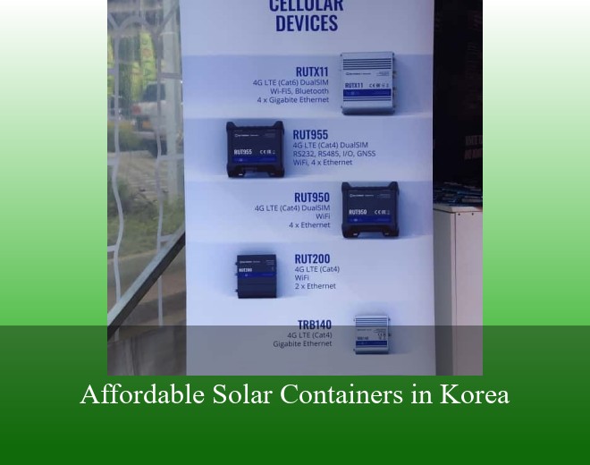 Affordable Solar Containers in Korea
