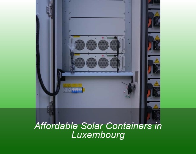 Affordable Solar Containers in Luxembourg