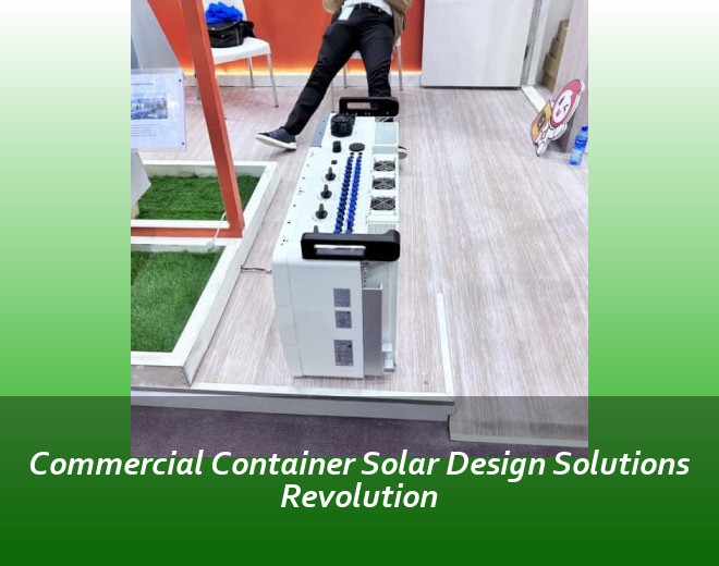 Commercial Container Solar Design Solutions Revolution