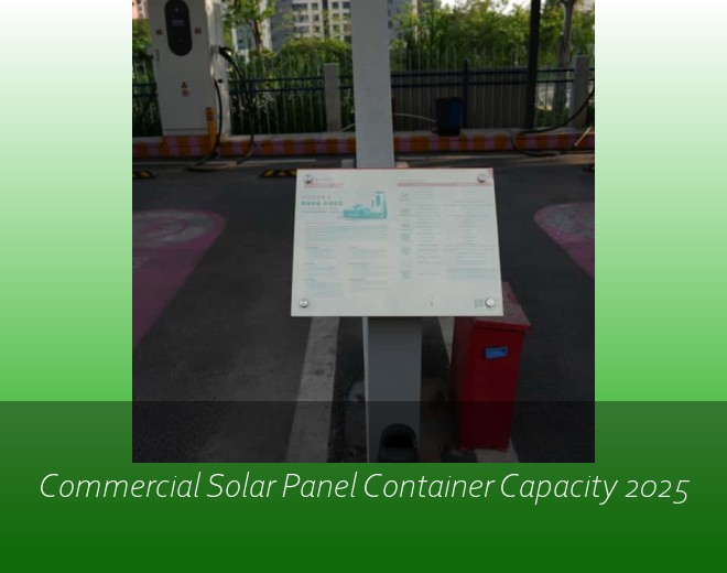 Commercial Solar Panel Container Capacity 2025