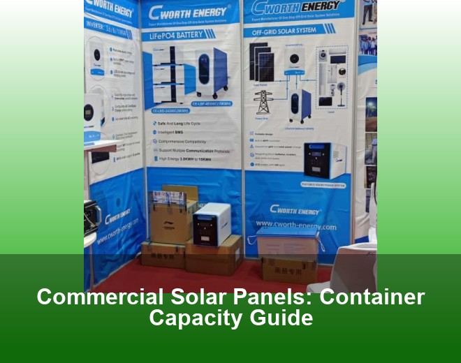 Commercial Solar Panels: Container Capacity Guide