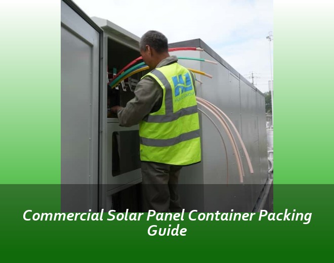 Commercial Solar Panel Container Packing Guide