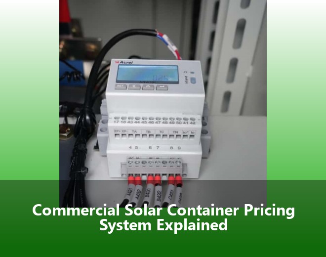 Commercial Solar Container Pricing System Explained