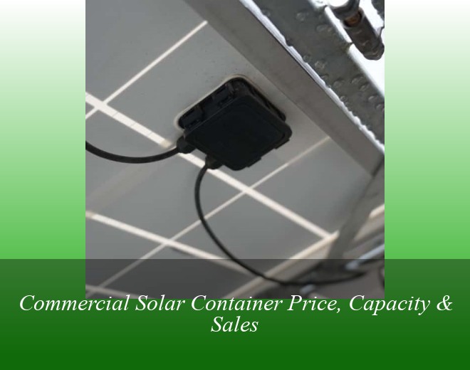 Commercial Solar Container Price, Capacity & Sales