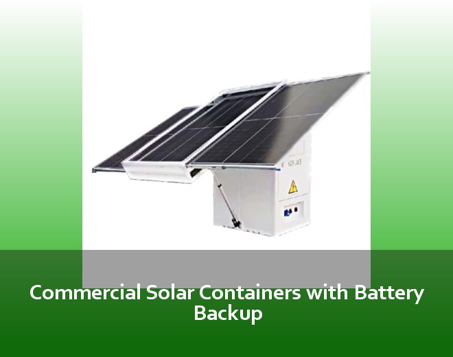 Commercial Solar Containers with Battery Backup