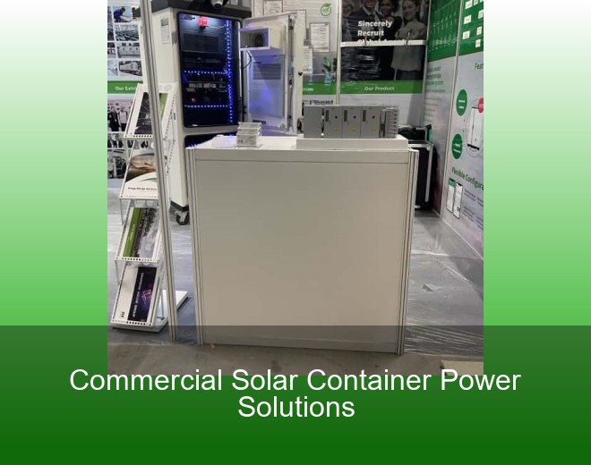 Commercial Solar Container Power Solutions