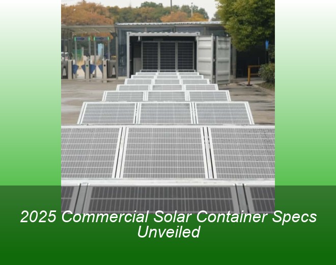 2025 Commercial Solar Container Specs Unveiled