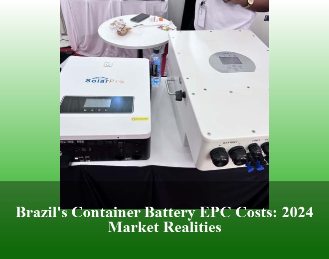 Brazil's Container Battery EPC Costs: 2024 Market Realities