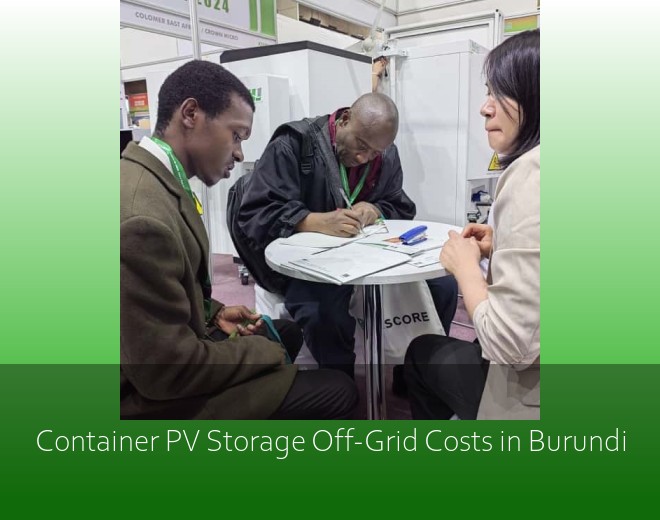 Container PV Storage Off-Grid Costs in Burundi
