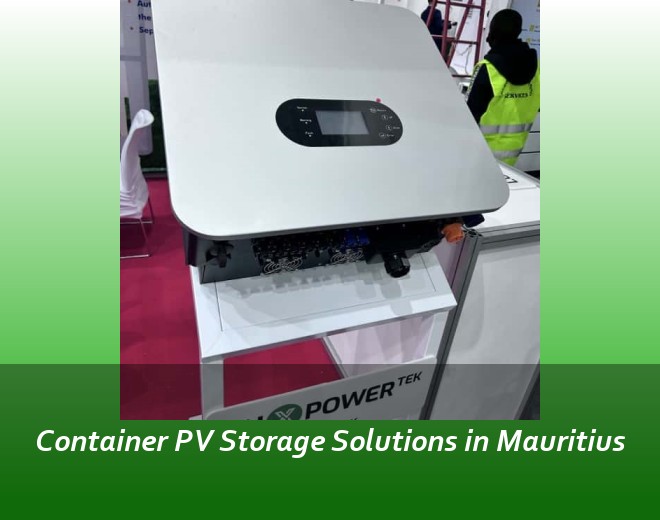 Container PV Storage Solutions in Mauritius