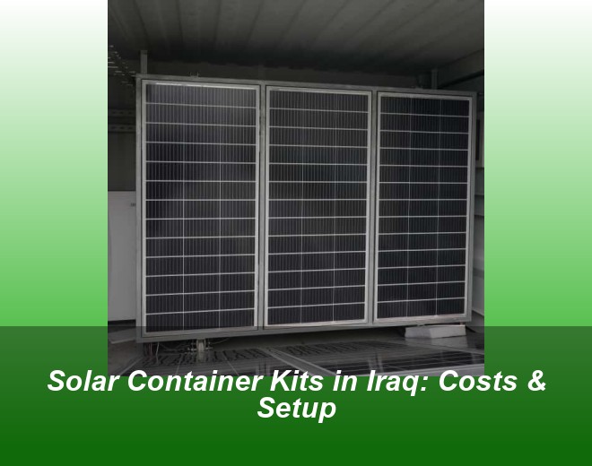 Solar Container Kits in Iraq: Costs & Setup