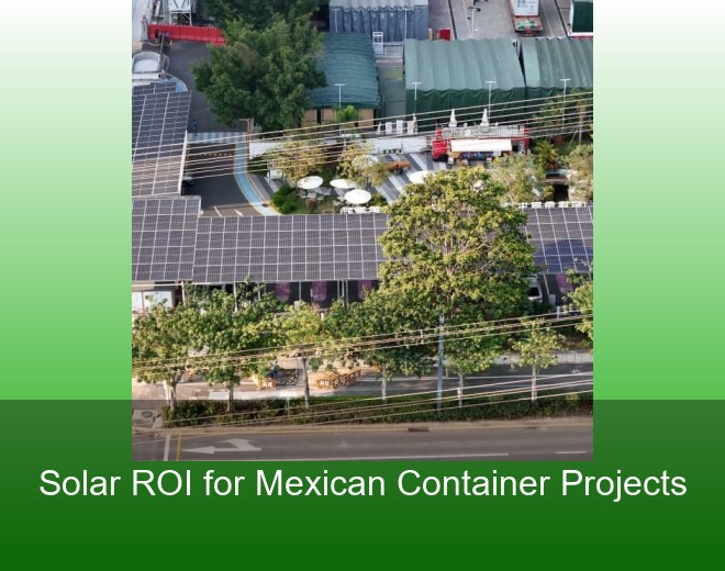 Solar ROI for Mexican Container Projects