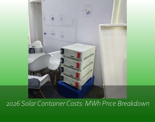 2026 Solar Container Costs: MWh Price Breakdown