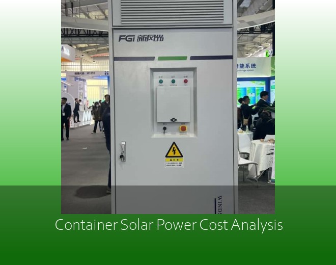 Container Solar Power Cost Analysis