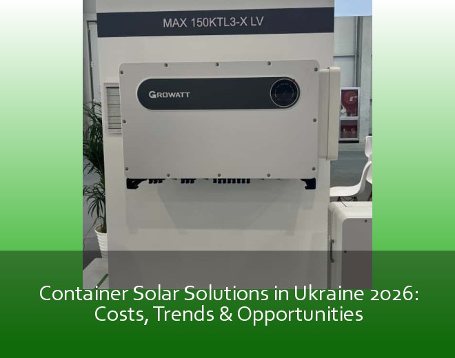 Container Solar Solutions in Ukraine 2026: Costs, Trends & Opportunities