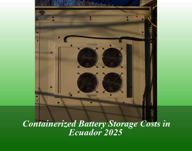 Containerized Battery Storage Costs in Ecuador 2025
