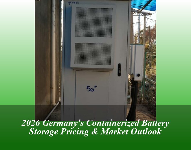 2026 Germany's Containerized Battery Storage Pricing & Market Outlook