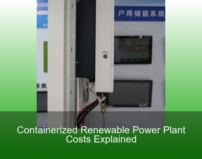Containerized Renewable Power Plant Costs Explained
