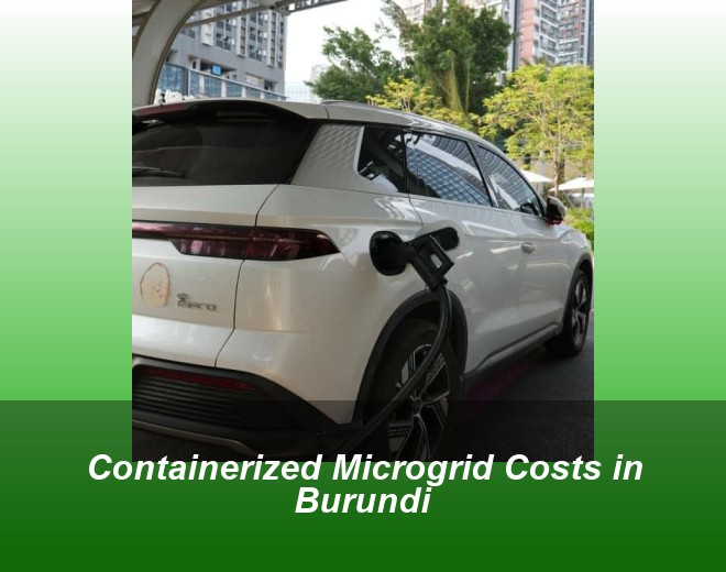 Containerized Microgrid Costs in Burundi
