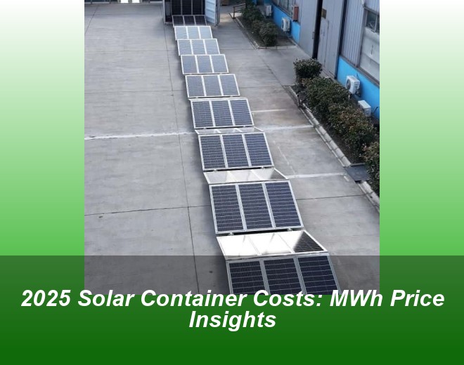 2025 Solar Container Costs: MWh Price Insights