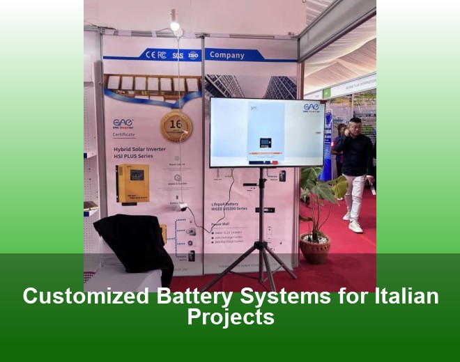 Customized Battery Systems for Italian Projects