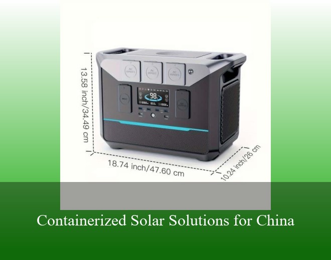Containerized Solar Solutions for China