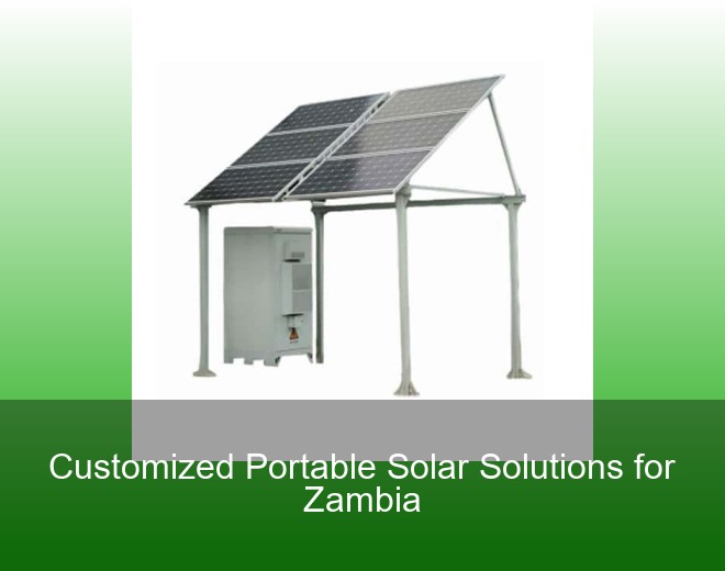 Customized Portable Solar Solutions for Zambia