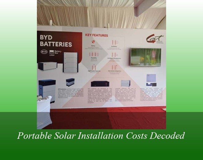 Portable Solar Installation Costs Decoded