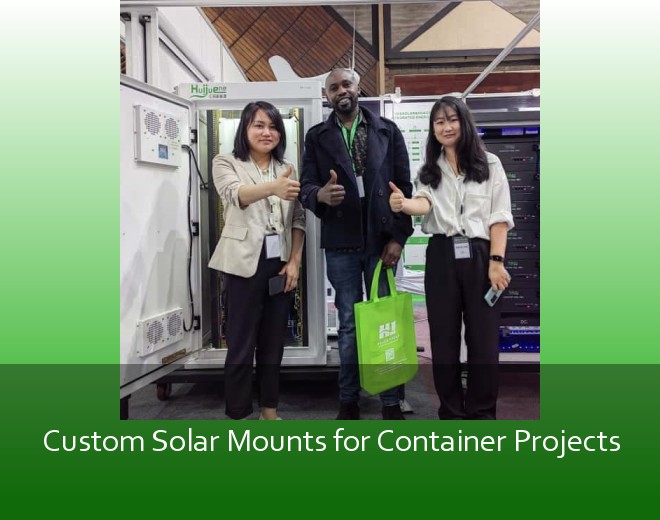 Custom Solar Mounts for Container Projects