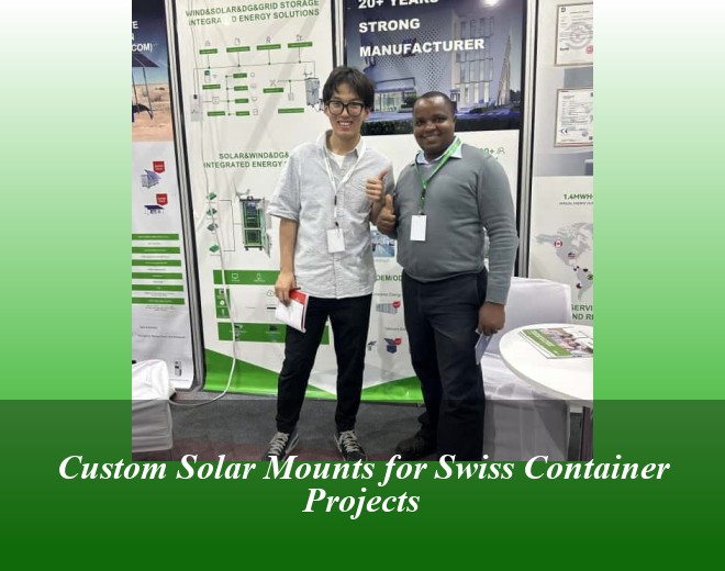 Custom Solar Mounts for Swiss Container Projects