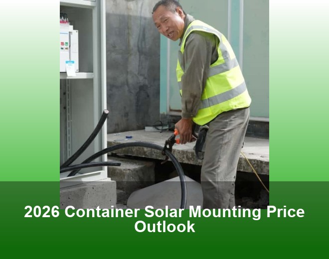 2026 Container Solar Mounting Price Outlook