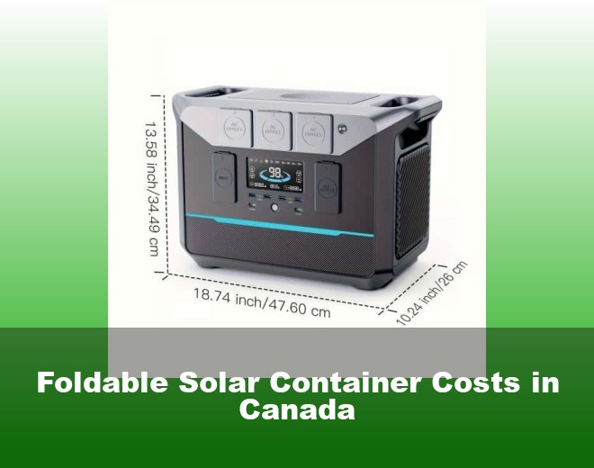 Foldable Solar Container Costs in Canada