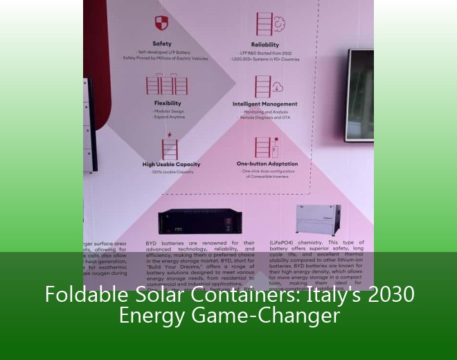 Foldable Solar Containers: Italy's 2030 Energy Game-Changer