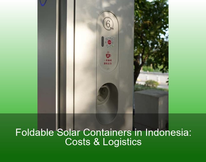 Foldable Solar Containers in Indonesia: Costs & Logistics
