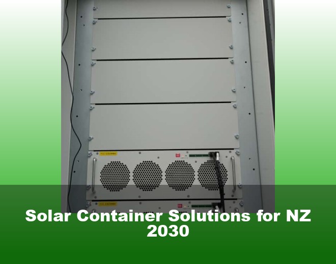 Solar Container Solutions for NZ 2030