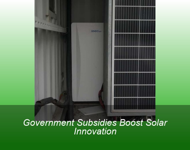 Government Subsidies Boost Solar Innovation