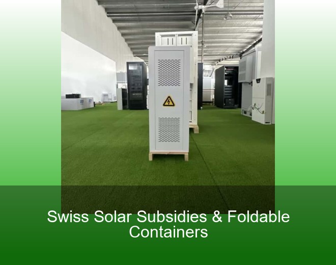 Swiss Solar Subsidies & Foldable Containers