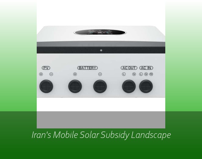 Iran's Mobile Solar Subsidy Landscape