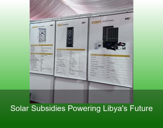 Solar Subsidies Powering Libya's Future