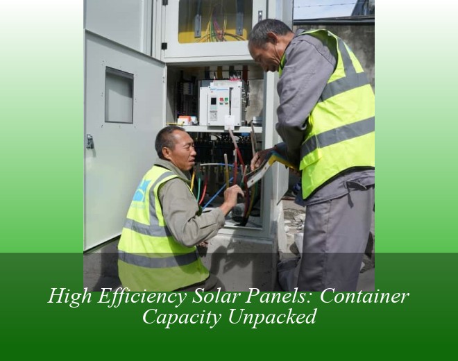 High Efficiency Solar Panels: Container Capacity Unpacked