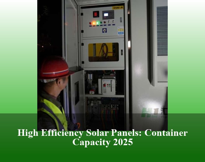 High Efficiency Solar Panels: Container Capacity 2025