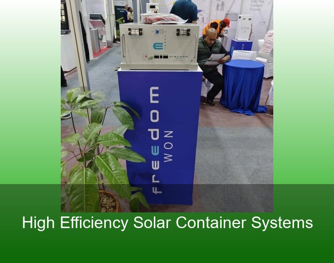 High Efficiency Solar Container Systems